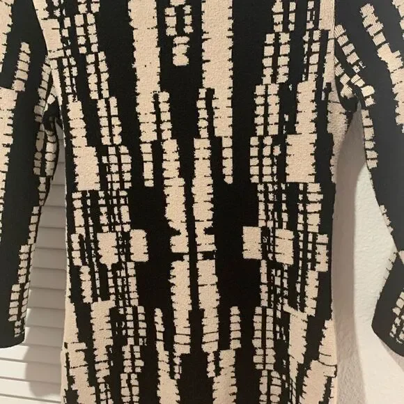 Forever 21 Black Cream Knit sweater Cocktail Dress - Picture 2 of 3